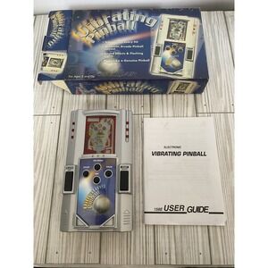 Excalibur Electronics Pinball Handheld Game Tested Box & Manual No Vibrations